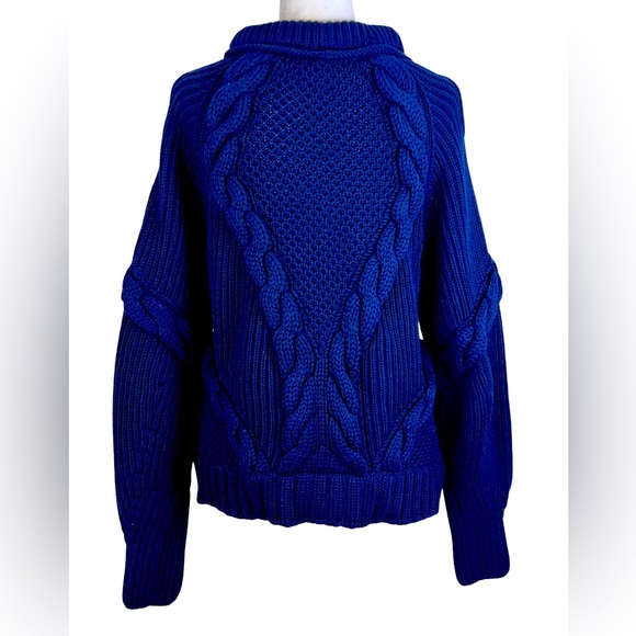 ALEXANDER McQUEEN SWEATER IN NAVY BLUE - Picture 4 of 8